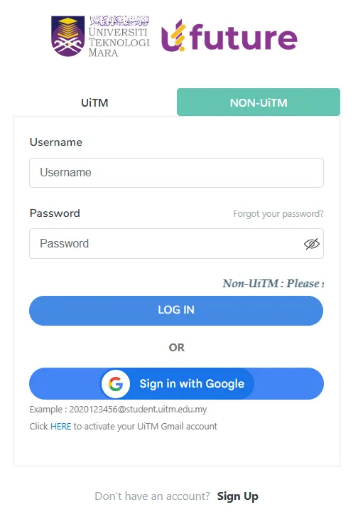 Ufuture For Non Uitm Students